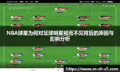 NBA球星为何对足球明星视而不见背后的原因与影响分析